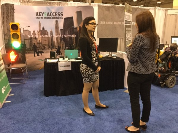Key2ccess’ booth at an accessibility conference in Ottawa.